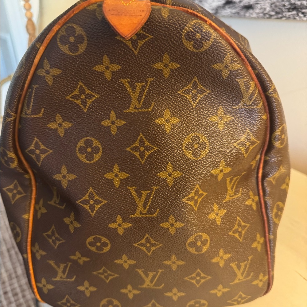 Louis Vuitton Brown LV Monogram Keepall 50 Duffle Bag - Picture 4 of 14